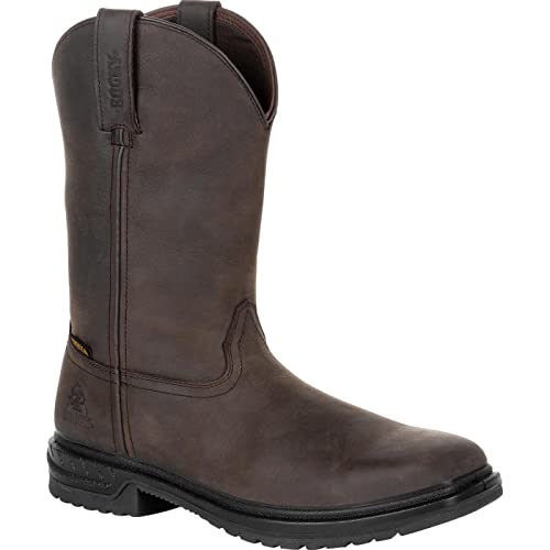 ROCKY Herren Composite Toe Pull-on Waterproof Western Boot Westernstiefel, Schokolade, 40 EU von ROCKY