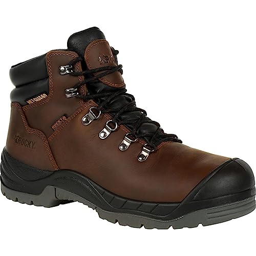 ROCKY Herren Worksmart Composite Toe Internal Met Guard Work Boot Stiefelette, braun, 44 EU von ROCKY