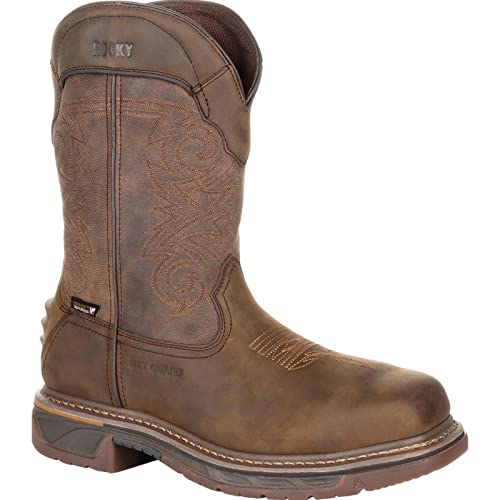 ROCKY Iron Skull Composite Toe Waterproof Western Boot, Braun, Used-Optik, 47 EU von ROCKY