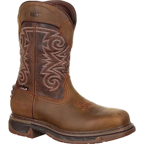 ROCKY Iron Skull Composite Toe Waterproof Western Boot, Mittelbraune Schokolade, 47 EU von ROCKY