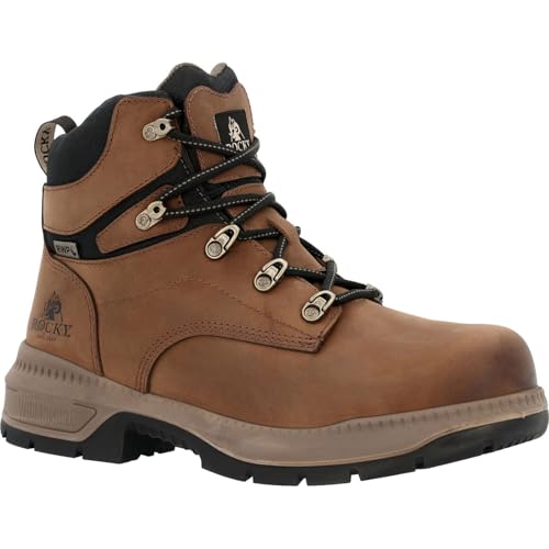 ROCKY Worksmart Comp Toe Interner MET Guard Arbeitsstiefel, 20,3 cm, Braun, 42 EU von ROCKY