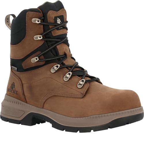 ROCKY Worksmart Comp Toe Interner MET Guard Arbeitsstiefel, 20,3 cm, Braun, 44.5 EU von ROCKY