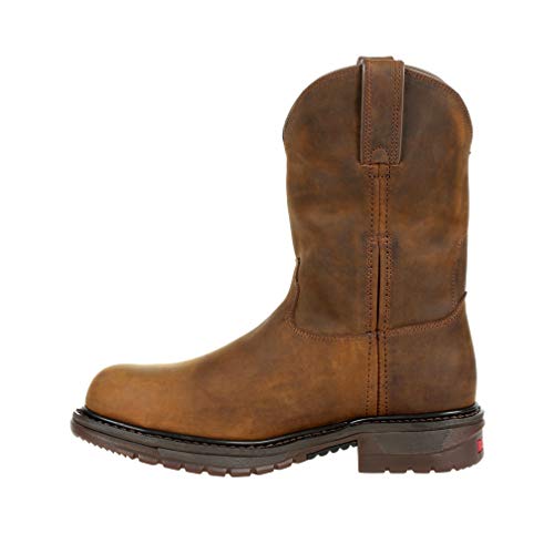 Rocky Herren Original Ride Stahlkappe Westernstiefel, Braun, 41 EU von Rocky