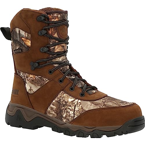 Rocky Red Mountain Wasserdichter 800 g isolierter Outdoor-Stiefel, Realtree Edge, 45 EU von Rocky