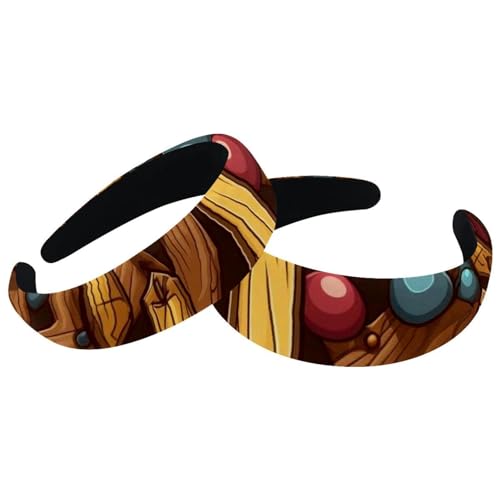 2 Packungen gepolsterte Stirnbänder Ostern Kreuz Mode Dicke Breite Haarband Reifen Stirnbänder für Frauen Mädchen Samt Haarreifen Haarschmuck von RODAILYCAY