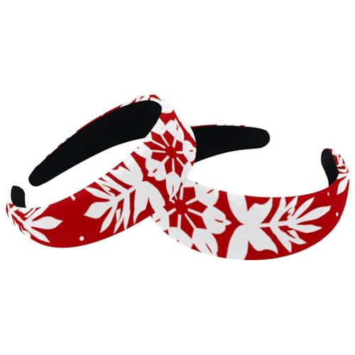 2 Packungen gepolsterte breite Stirnbänder Frohe Weihnachten Schneeflocke Mode Dicke Haarband Reifen Samt Haarreifen Stirnbänder für Frauen Mädchen Haarschmuck von RODAILYCAY