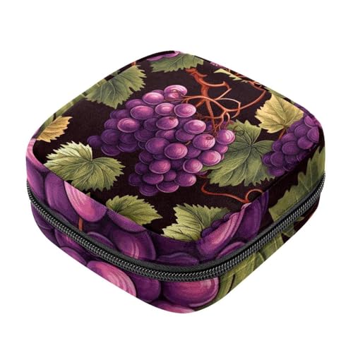 Aufbewahrungstasche für Damenbinden, Grape-1564, für die erste Periode, für Mädchen und Frauen, Menstruationstassenbeutel, für weibliche Menstruation, Tamponbeutel von RODAILYCAY