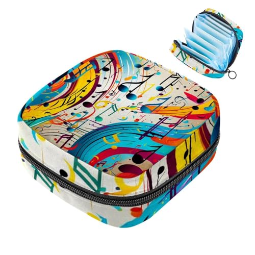 Aufbewahrungstasche für Damenbinden, Musiknoten-277, für die erste Periode, für Mädchen und Frauen, Menstruationstassenbeutel, für weibliche Menstruation, Tamponbeutel von RODAILYCAY