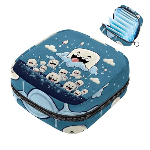 Aufbewahrungstasche für Damenbinden, Teeth-409, für die erste Periode, für Mädchen und Frauen, Menstruationstasse, Menstruationstasse, für weibliche Menstruation, Tamponbeutel von RODAILYCAY