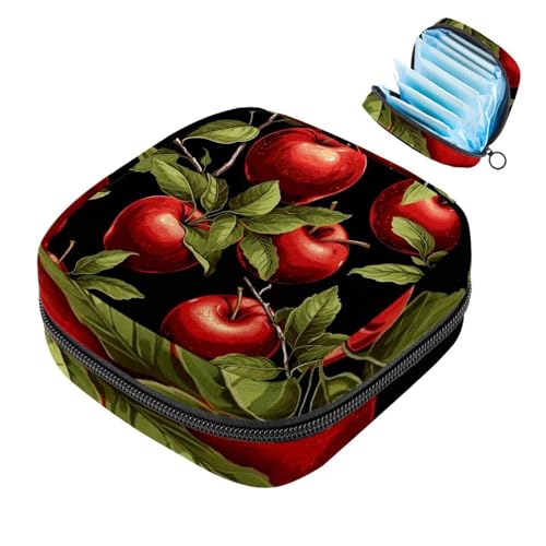 Aufbewahrungstasche für Damenbinden, rote Früchte, 816 für die erste Periode, für Mädchen und Frauen, Menstruationstassen-Beutel, für weibliche Menstruation, Tamponbeutel von RODAILYCAY