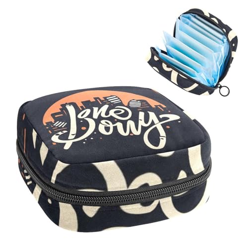 Aufbewahrungstasche für Sanitär, Stilleinlagen-Halter, Reißverschluss, Menstruationstaschen, Thanksgiving-1913, weibliche Menstruationspads, Tampon-Organizer von RODAILYCAY