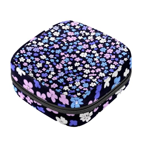 Bunte Damenbinde mit Reißverschluss, nahtlos, mit Blumenmuster, weiche Menstruationspolster, Aufbewahrungstasche für Damenbinden, Tamponhalter, Geldbörse von RODAILYCAY