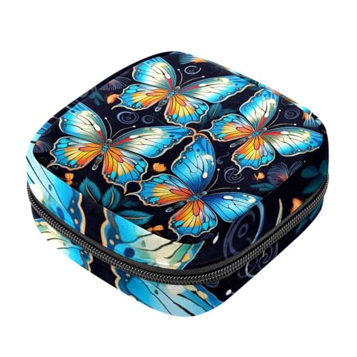 Butterfly-689 Set für die erste Periode für Mädchen, Tampon-Slipeinlagen, Menstruations-Geldbörse, Stilleinlagen-Halter mit Reißverschluss, hygienischer Serviettenbeutel-Organizer von RODAILYCAY