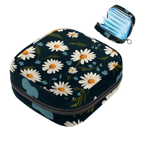 Daisy-469 Set für die erste Periode für Mädchen, Tampon-Slipeinlagen, Menstruations-Geldbörse, Stilleinlagen-Halter mit Reißverschluss, hygienischer Serviettenbeutel-Organizer von RODAILYCAY