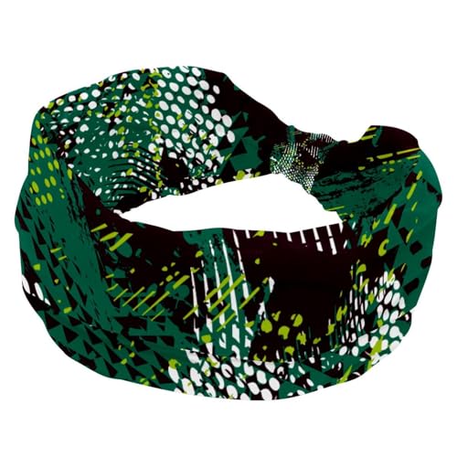Dinosaurier-Camouflage-Stirnbänder für Damen, elastisch, rutschfest, Turban-Stirnband für Workout, Yoga, Sport, Laufen von RODAILYCAY