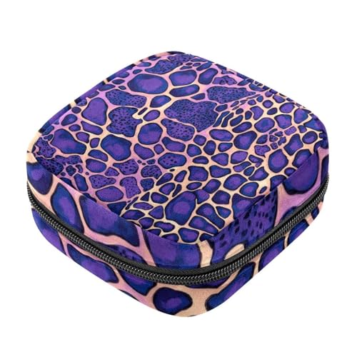 First Period Kit Tasche für Mädchen Frauen Damenbinden Aufbewahrungstasche Lila Leopard Menstruationstasse Beutel Feminine Menstruation Tampon Tasche Halter von RODAILYCAY
