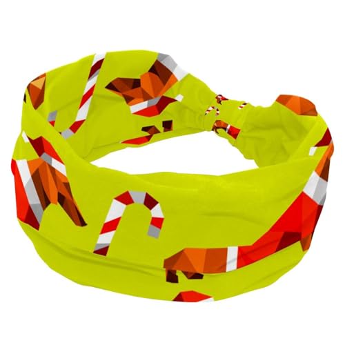 Frohe Weihnachten, breite Stirnbänder für Damen, rutschfest, Turban-Stirnband, elastische Haarbänder, Yoga, Haarband, Schweiß-Sport, Workout, Headwrap von RODAILYCAY