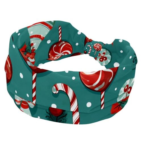 Frohe Weihnachten Stirnbänder für Frauen Mädchen, elastisches Haarband, rutschfestes breites Stirnband, verdrehter Kopfwickel, Haarschmuck von RODAILYCAY