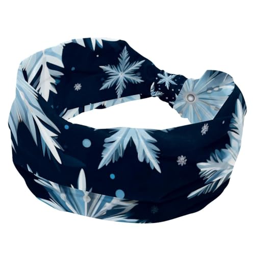Modisches Stirnband, Stirnbänder für Frauen und Mädchen, Frohe Weihnachten, Schneeflocke, Criss Twisted Haarband, breiter Kopfwickel, Haarschmuck von RODAILYCAY