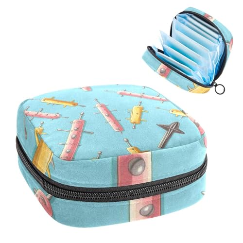 Perioden Kit Tasche für Mädchen Frauen Damen, Ostern Cross-570 Damenbinden Entsorgungsbeutel, großes Fassungsvermögen, Reißverschluss Menstruationspad-Tasche von RODAILYCAY