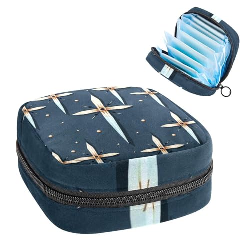 Perioden Kit Tasche für Mädchen Frauen Damen, Ostern Kreuz 383 Damenbinden Entsorgungsbeutel, große Kapazität Reißverschluss Menstruationspolster Beutel von RODAILYCAY