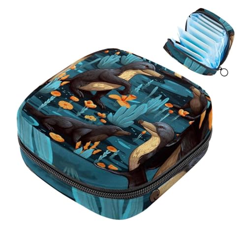 Platypus-1107 Set für die erste Periode für Mädchen, Tampon-Slipeinlagen, Menstruations-Geldbörse, Stilleinlagen-Halter mit Reißverschluss, hygienischer Serviettenbeutel-Organizer von RODAILYCAY