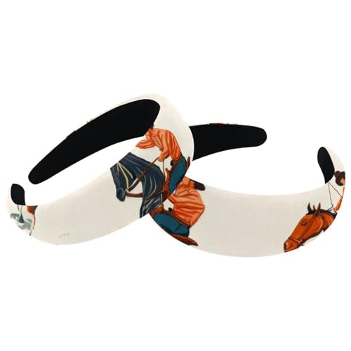 RODAILYCAY 2 Stück Wilder Westen Cowboys Herren breite Oberseite Turban Samt Haarbänder Mode Kopf Wrap Haar Stirnbänder Elastisches Stirnband für Frauen 2 Größen RODAILYCAY 2 Stück Wilder Westen Cowboys Herren breite Oberseite Turban Samt Haarbänder Mode Kopf Wrap Haar Stirnbänder Elastisches Stirnband für Frauen 2 Größen von RODAILYCAY