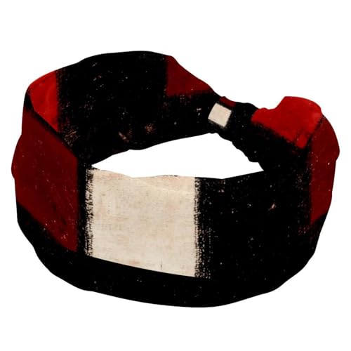 RODAILYCAY Breites Stirnband, elastisches Haarband, Kopfbedeckung, Twist-Kopfwickel, Turban-Stirnband, kariert, Haarschmuck für Damen von RODAILYCAY