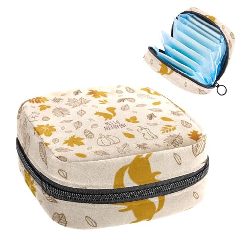 RODAILYCAY Damenbinden Aufbewahrungsbeutel für Damen, große Kapazität, Menstruationspad-Tasche, Blumen-Menstruationstaschen, Tampon-Sammelhalter, Geldbörse, Mehrfarbig 5, 4.7x6.6x6.6 in/12x17x17 cm von RODAILYCAY