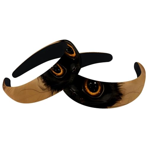 RODAILYCAY Stirnbänder Frauen Haar Stirnbänder 2 Stücke Breite Top Turban Samt Haarbänder Elastische Stirnband Nette Schwarze Katze mit Kürbis Halloween Nette Mode Kopf Wrap, 2 Größe RODAILYCAY Stirnbänder Frauen Haar Stirnbänder 2 Stücke Breite Top Turban Samt Haarbänder Elastische Stirnband Nette Schwarze Katze mit Kürbis Halloween Nette Mode Kopf Wrap, 2 Größe von RODAILYCAY