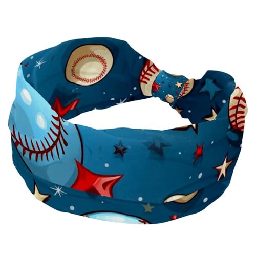 RODAILYCAY Stirnbänder für Damen, dehnbare Stirnbänder, Baseball-Haar-Accessoires, breites, weiches Haarband für Yoga, Workout, Sport, Laufen, Reisen von RODAILYCAY