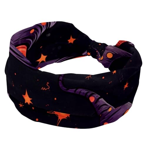 RODAILYCAY Stirnbänder für Damen, elastisches breites Stirnband, weiche Yoga-Haarbänder, Halloween-Hexenhut, atmungsaktives Haarband für Laufen, Sport, Workout, Reisen RODAILYCAY Stirnbänder für Damen, elastisches breites Stirnband, weiche Yoga-Haarbänder, Halloween-Hexenhut, atmungsaktives Haarband für Laufen, Sport, Workout, Reisen von RODAILYCAY