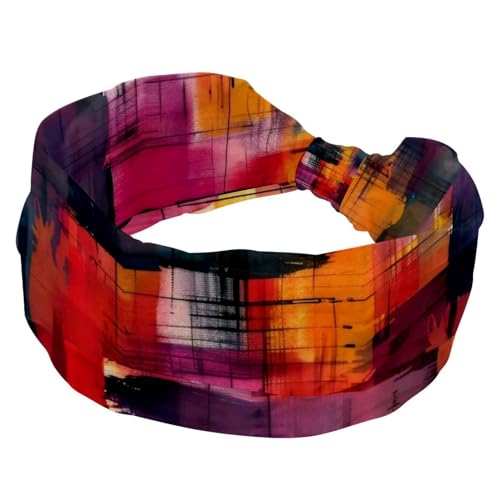 RODAILYCAY Stirnbänder für Damen und Mädchen, modisches Stirnband, gedrehtes Haarband, Aquarell-Muster, künstlerische Geometrie, kariert, nahtlos, breiter Kopf, Haar-Accessoires RODAILYCAY Stirnbänder für Damen und Mädchen, modisches Stirnband, gedrehtes Haarband, Aquarell-Muster, künstlerische Geometrie, kariert, nahtlos, breiter Kopf, Haar-Accessoires von RODAILYCAY