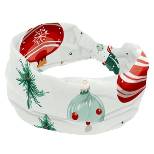 RODAILYCAY Stirnbänder für Frauen und Mädchen, Frohe Weihnachten, modisches Stirnband, Criss Twisted Haarband, breiter Kopfwickel, Haarschmuck von RODAILYCAY