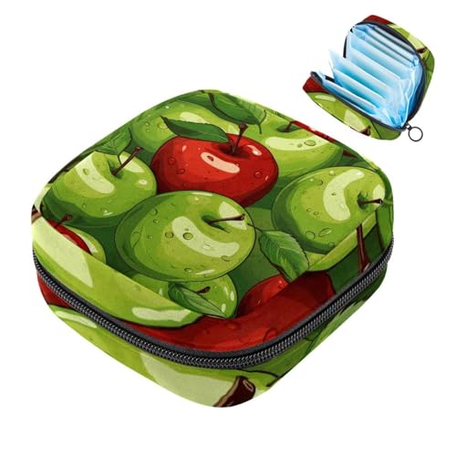 Red Fruit-810 Set für die erste Periode für Mädchen, Tampon-Slipeinlagen, Menstruations-Geldbörse, Stilleinlagen-Halter mit Reißverschluss, hygienischer Serviettenbeutel-Organizer von RODAILYCAY