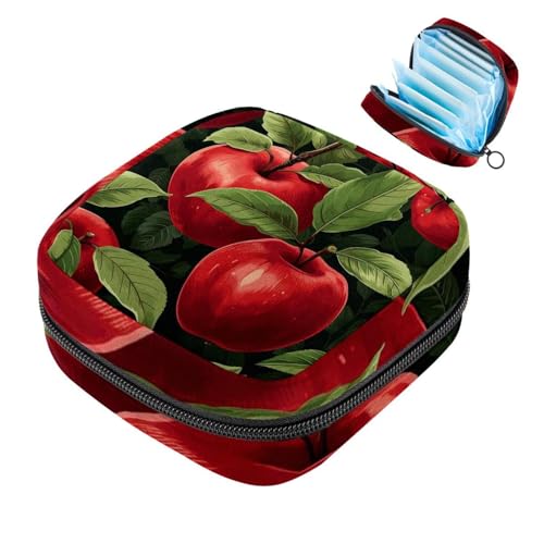 Red Fruit-887 Set für die erste Periode für Mädchen, Tampon-Slipeinlagen, Menstruations-Geldbörse, Stilleinlagen-Halter mit Reißverschluss, hygienischer Serviettenbeutel-Organizer von RODAILYCAY