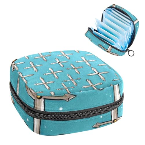 Reißverschluss Damenbinden Tasche Weiche Menstruationspads Beutel Ostern Kreuz 286 Aufbewahrungstasche für Damenbinden Tamponhalter Pad Geldbörse von RODAILYCAY