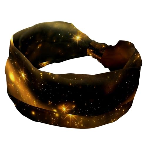 Sternenhimmel Frauen Stirnbänder Rutschfestes Haarband Breites Haar Wrap Twist Geknotetes Haarband Weich Dehnbar Turban Stirnbänder für Mädchen von RODAILYCAY