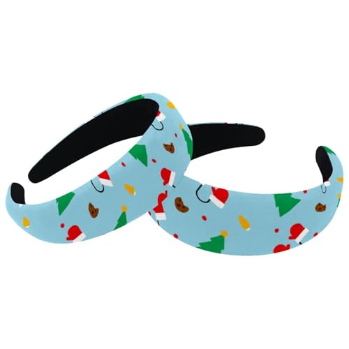 Stirnbänder für Damen, 2 Stück, breite Oberseite, Turban-Samt-Haarbänder, elastisches Stirnband, Frohe Weihnachten, Handschuhe, Baummode, Kopfwickel, 2 Größen Stirnbänder für Damen, 2 Stück, breite Oberseite, Turban-Samt-Haarbänder, elastisches Stirnband, Frohe Weihnachten, Handschuhe, Baummode, Kopfwickel, 2 Größen von RODAILYCAY