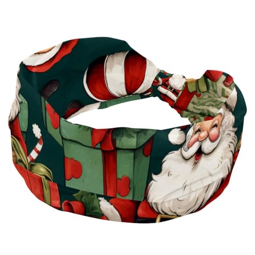 Stirnbänder für Damen, Frohe Weihnachten, weich, breit, gedrehter Knoten, Kreuz-Stirnband, dehnbare Headwraps, modisches Haar-Accessoire von RODAILYCAY