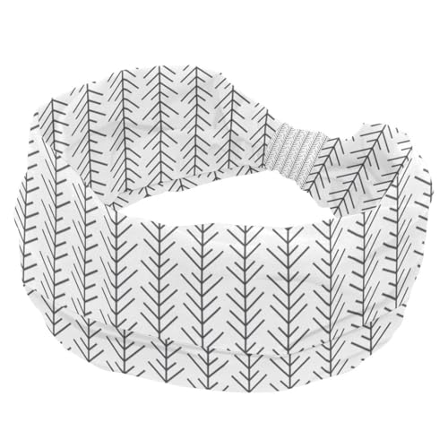 Stirnbänder für Damen, Weihnachts-Pfeilmuster, modisches breites Stirnband, Kreuz-elastisches Kopfwickel, Schweiß-Sport, Workout, Turban-Stirnband von RODAILYCAY