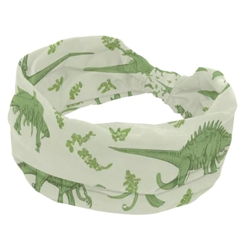 Stirnbänder für Damen, dehnbar, Dinosaurier-Haar-Accessoires, breit, weich, für Yoga, Workout, Sport, Laufen, Reisen von RODAILYCAY