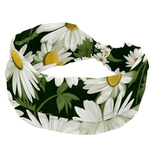 Stirnbänder für Damen, elastisches breites Stirnband, Gänseblümchen, weiche Yoga-Haarbänder, atmungsaktives Haarband für Laufen, Sport, Workout, Reisen Stirnbänder für Damen, elastisches breites Stirnband, Gänseblümchen, weiche Yoga-Haarbänder, atmungsaktives Haarband für Laufen, Sport, Workout, Reisen von RODAILYCAY
