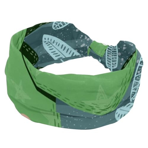Stirnbänder für Frauen, verrückte Dinosaurier-Charaktere, Yoga-Workout-Stirnband, elastisches Criss-Haarband, weiches Haarband, modisches Turban-Stirnband von RODAILYCAY