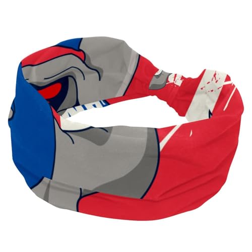 Stirnbänder für Frauen und Mädchen, cooles Dinosaurier-Spiel-Basketball-Stirnband, weiches, breites Stirnband, dehnbar, geknotete Headwraps, modisches Sport-Haarband für Workout, Yoga, Fitnessstudio von RODAILYCAY