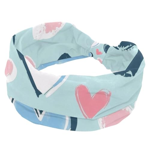 Stirnbänder für Frauen und Mädchen, modisches Stirnband, Criss Twisted Haarband, Liebesherz, breiter Kopf, Haar-Accessoires Stirnbänder für Frauen und Mädchen, modisches Stirnband, Criss Twisted Haarband, Liebesherz, breiter Kopf, Haar-Accessoires von RODAILYCAY