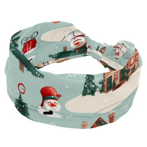 Stirnbänder für Frauen und Mädchen, rutschfestes breites Stirnband, elastisches Haarband, Frohe Weihnachten, gedrehter Kopfwickel, Haarschmuck von RODAILYCAY