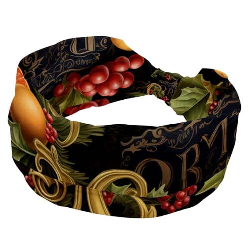 Stirnband für Mädchen und Frauen, weiches breites Haarband, Kreuz-Turban-Stirnband, elastisch, Frohe Weihnachten, Yoga, Workout, Kopfschmuck von RODAILYCAY