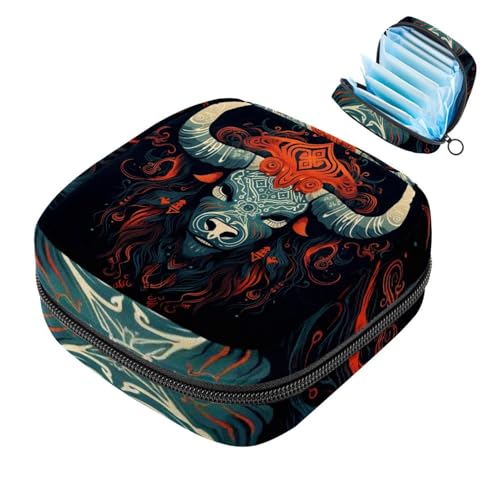 Yak-1809 Menstruationstassenbeutel mit Reißverschluss, Aufbewahrungsbeutel für Damenbinden, weiche Tampon-Sammeltasche, Geldbörse für Mädchen, Frauen, Damen von RODAILYCAY