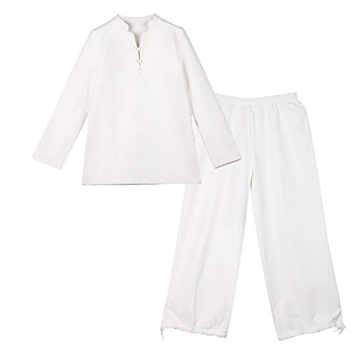 RODEREK Damen Yoga Kleidung Baumwolle Leinen Lange Ärmel für Frauen Yogis Meditatoren RODEREK Damen Yoga Kleidung Baumwolle Leinen Lange Ärmel für Frauen Yogis Meditatoren von RODEREK